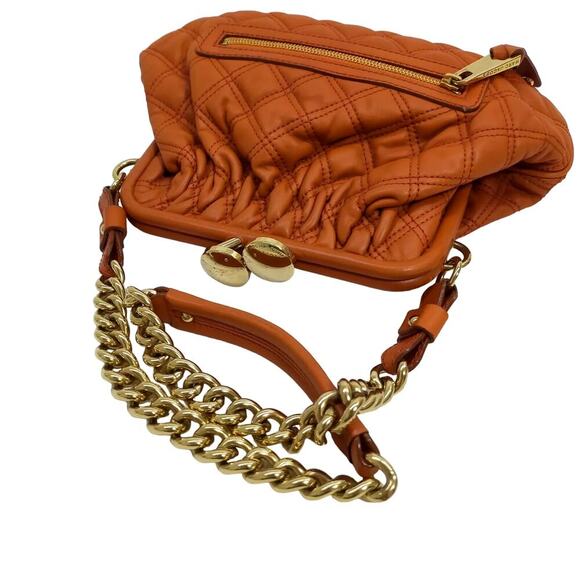 Marc Jacobs Orange Shoulder Bag with Gold-Tone Hardware - Picture 7 of 16